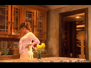 Vanessa Lane throws down some tight, wet pussy in her kitchen