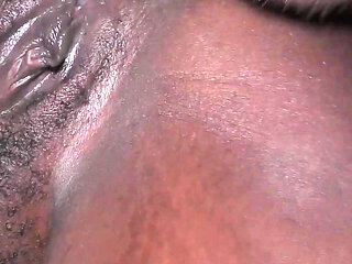 Massive Load Dripping Out of Ebony Butthole After Anal Fuck