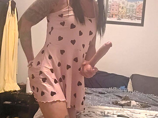 Hot Asian sissy takes orders on camera