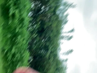 Caught walking naked along a road