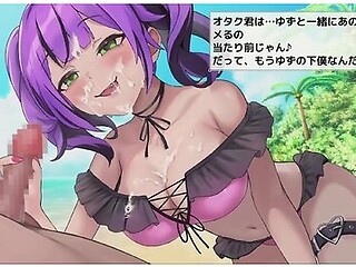 [02 Hentai Game Isekai Beach.2d Animation Of A Handjob On An Outdoor Beach