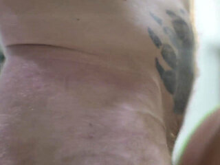 Luxury Kitchen Sex: Teasing in Green Mesh, Rough Table Fucking & Messy Facial