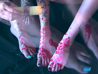Love How Hot Wax Feels On My Feet