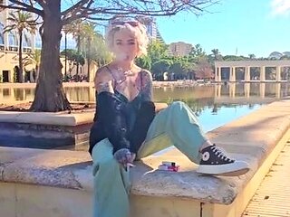 Tasty amateur blonde babe masturbating on web cam