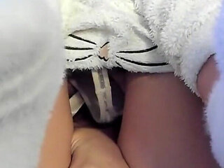 Sandy Playing and Rubbing Her Sweet Pussy