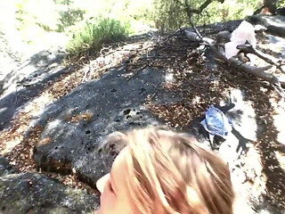 Hot Couple Ride Motorcycle up Mountain to Fuck!