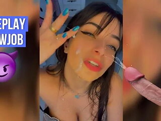 Roleplay Sexy Latina Catching You with a Boner for Being Spying Her and Do a ...