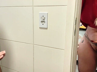 The Naughty Stepmother Watched Her Stepson Take a Shower
