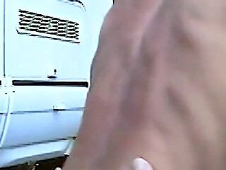 Horny Outdoor Threesome with the Swingermobile