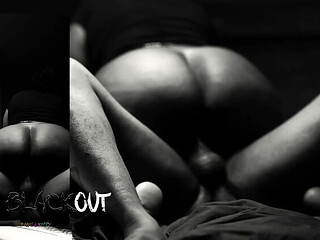 The Blackout Episode 1: KittyLove Big Ass Blowjob and Rough Doggy Style