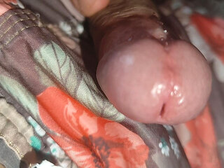 Dick Gets Hard When It Comes Out Through the Hole in the Shorts.