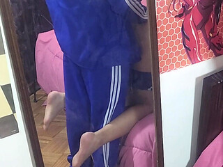 I MADE HER JEALOUS and THEN I make love to her in front of the mirror
