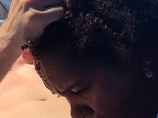 Black MILF Begs White Guy to Breed While Her Black Husband Is at Work and Gets Massive Creampie