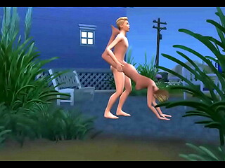 Johnny Zest is on his terrace enjoying this girl