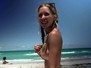 Super hot busty blonde babe fucks a big dick on webcam