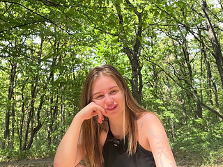 Footjob in the Big Forest