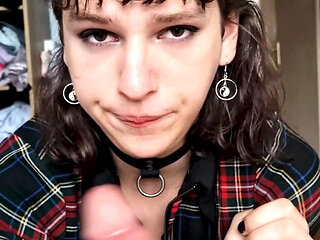 Slutty Fat Ass Melody Sucks, Rides, Gapes and Cums