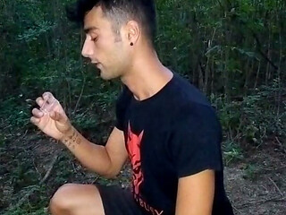 Eating Own Cum From Glass