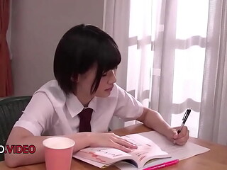 Intense Japanese babe gives amazing blowjob before a hot hardcore session
