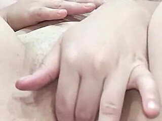 Close-up Solo Masturbation of Tight Asian MILF Pussy