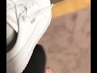Hello &bull_Full video with my slave on #handjob #blacknails #feetfetish #fetish #nylon #nylonf ...