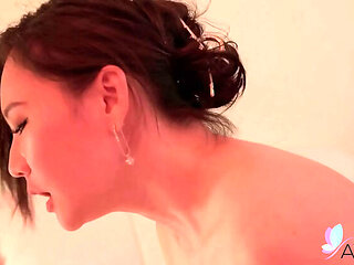 Asian housewife Mio gets wild with big natural tits - doggystyle & cowgirl sex with moaning orgasm