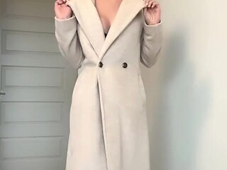 Sensual solo strip dance with real female orgasm