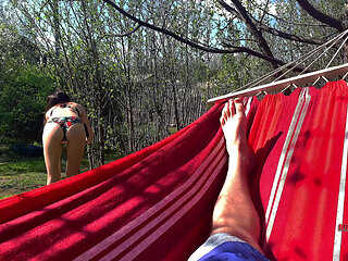 My Step-brother Spies on Me and Jerks off on My Ass