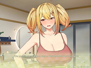 Summer Clover [ HAREM HENTAI GAME ] Ep.3 blonde nun have an orgasm while doing a rough blowjob !