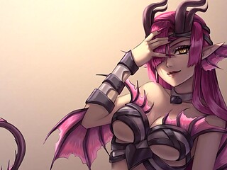 Succubus Lily begs for a big cock to fill her up