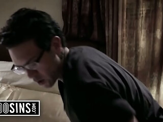 Stalker Neighbor Seduce Hot Blonde Into Fucking Him
