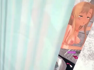 SAO - Asuna Yuuki have sex in the shower