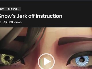 Luna Snow Gives Awesome Bald Pussy Jerk off Instructions, Sexy Ass Yennefer Gets Both of Her Tight Holes Fucked