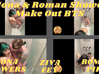 Mona Roman Shower Make Out Bts 4K