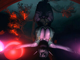 Purple Succubus Halloween Striptease - 3D VR Hentai Animation by VirtualHeaven