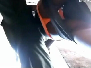 African Soldier on a Mission in India Fucks an Indian Girl in a Corner