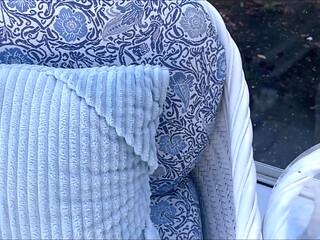 Hunk Stepdaddy Bear Naked Sunbathing in the Veranda 6