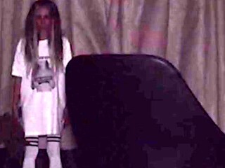 Horror girl Candie Cross sucks cock like a succubus