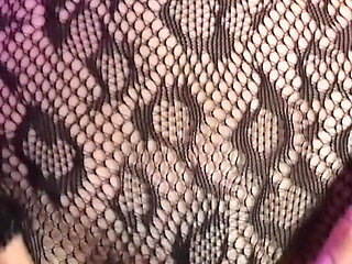 Rebecca Diamante Sexy Catsuit and Red Leather High Heels Ita