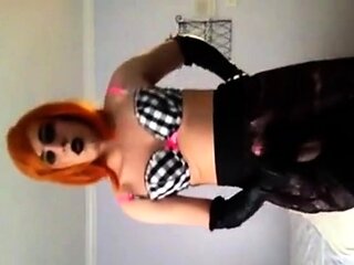 Emo Crossdresser Cums for You