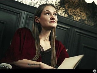 Mesmerized Blonde Girl Sucks Pussy in Lezdom Vampire Roleplay