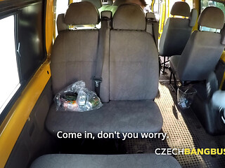 Blonde model joins a wild group fuck (Czech Bang Bus)