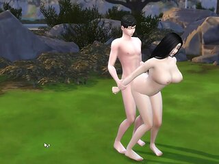 The Sims Public Sex with big boobs girlfriend