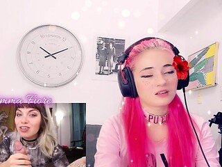 Teen Latina Emma Fiore watches Latino porn for the first time