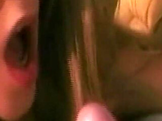 BBC Deepthroat Gagging and Lesbian Pussy Grinding