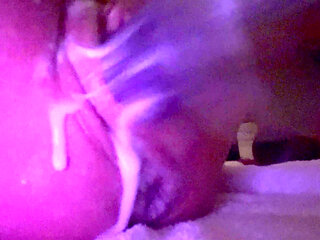 Whore loves showing her loose used cunt getting railed by machine