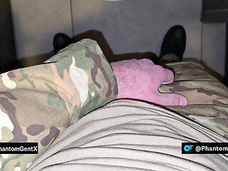 German Soldier Gets Horny And Jerks Off In Public Toilet - PhantomGentX