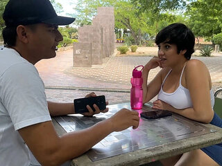 Amateur Teen Latina ManuelaAlvarez Lost in Park Gives Blowjob & Doggy Style Fuck in Exchange for Help