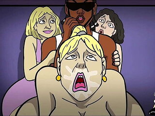 Hot Arab MILF Threesome with BBC - Big Booty Wives Take Black Dick