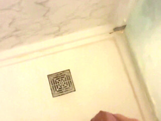 Retired Army Veteran Playing with His Cock in the Shower